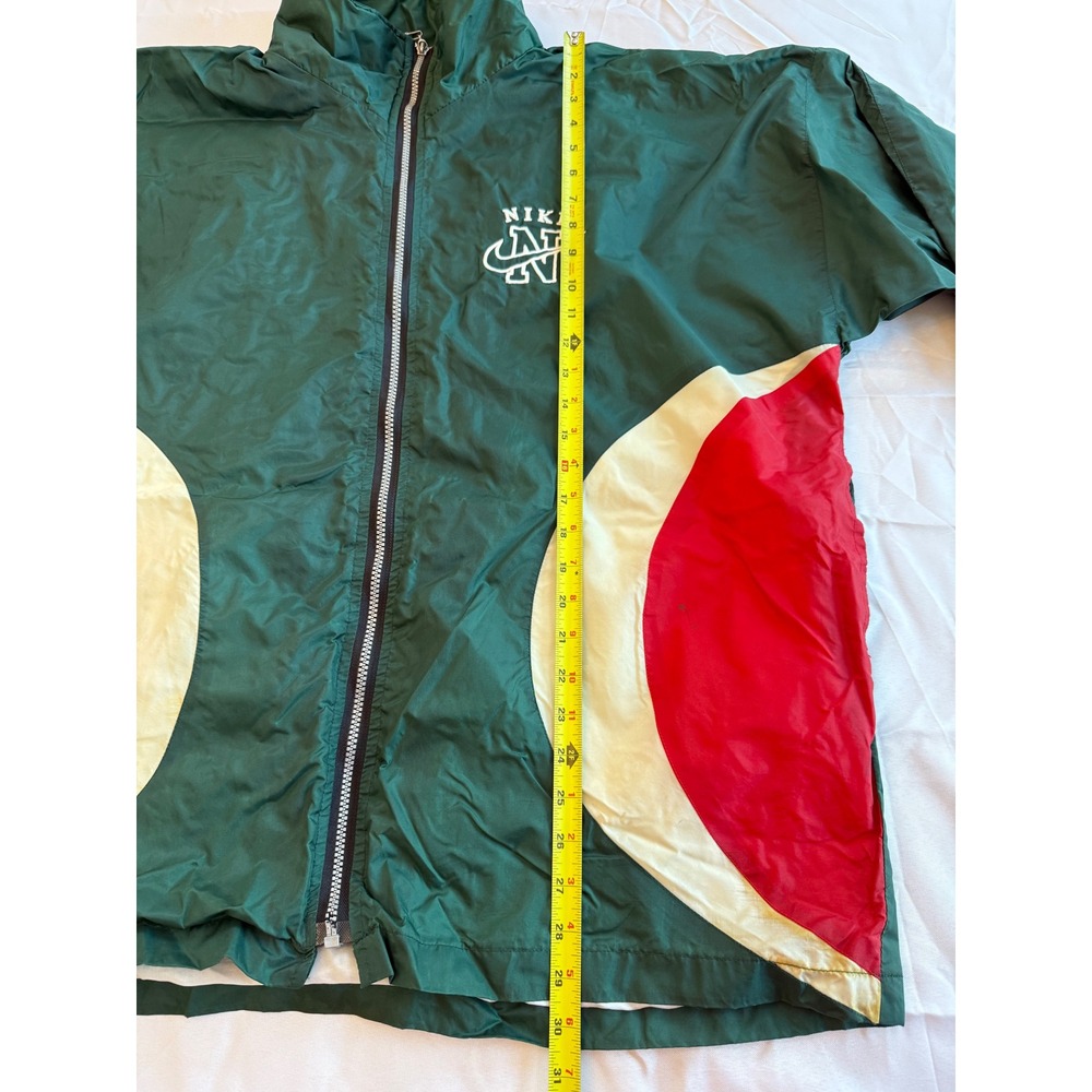 Vintage Nike Windbreaker Jacket XL Green Colorblock Sportswear Gorpcore Hiking - Picture 7 of 8